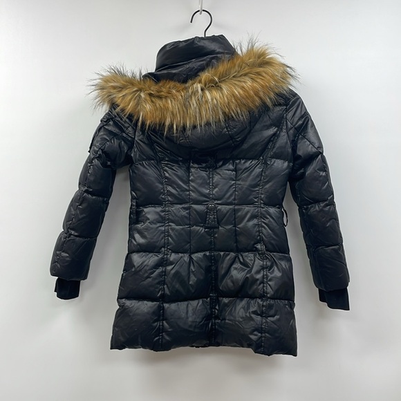 Girl's SAM S13 Duvet Down Puffer Coat Softshell Winter Jacket Black - Picture 4 of 7